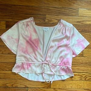 Lelis collection pink tie dye top